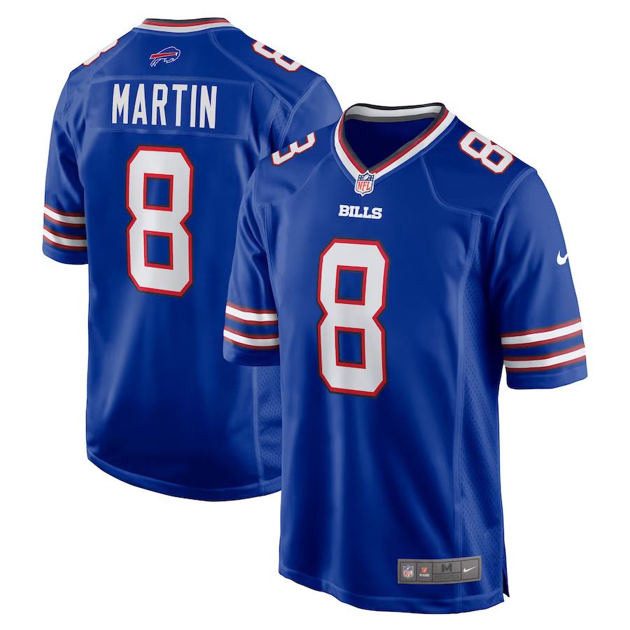 Men Buffalo Bills 8 Sam Martin Nike Royal Game Player NFL Jersey